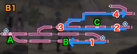 氷の回廊のマップと攻略