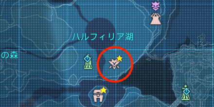 第二次ハルフィリア湖迎撃戦の場所