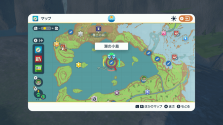 湖の小島マップ画像