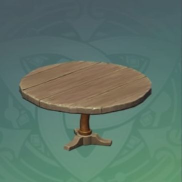 マロウ材の丸テーブル「一緒に呑もう」の画像