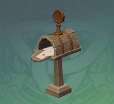 マロウ材の郵便ポスト「物入れ」の画像