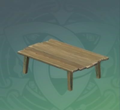 マロウ材の長机「記憶を彫る」の画像