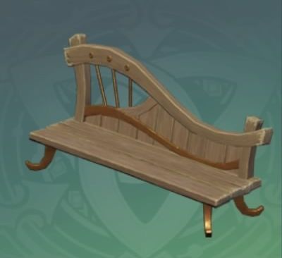 マロウ材のベンチ「ささやかなメロディー」の画像