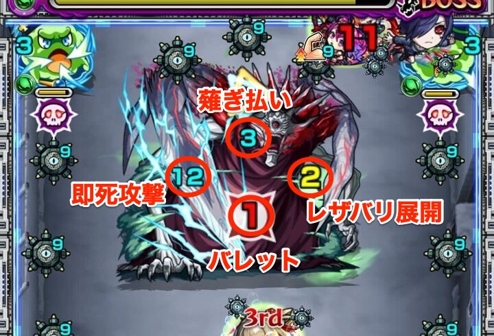 隻眼の梟　攻撃パターン