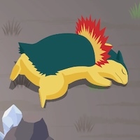 バクフーンの星3寝顔画像