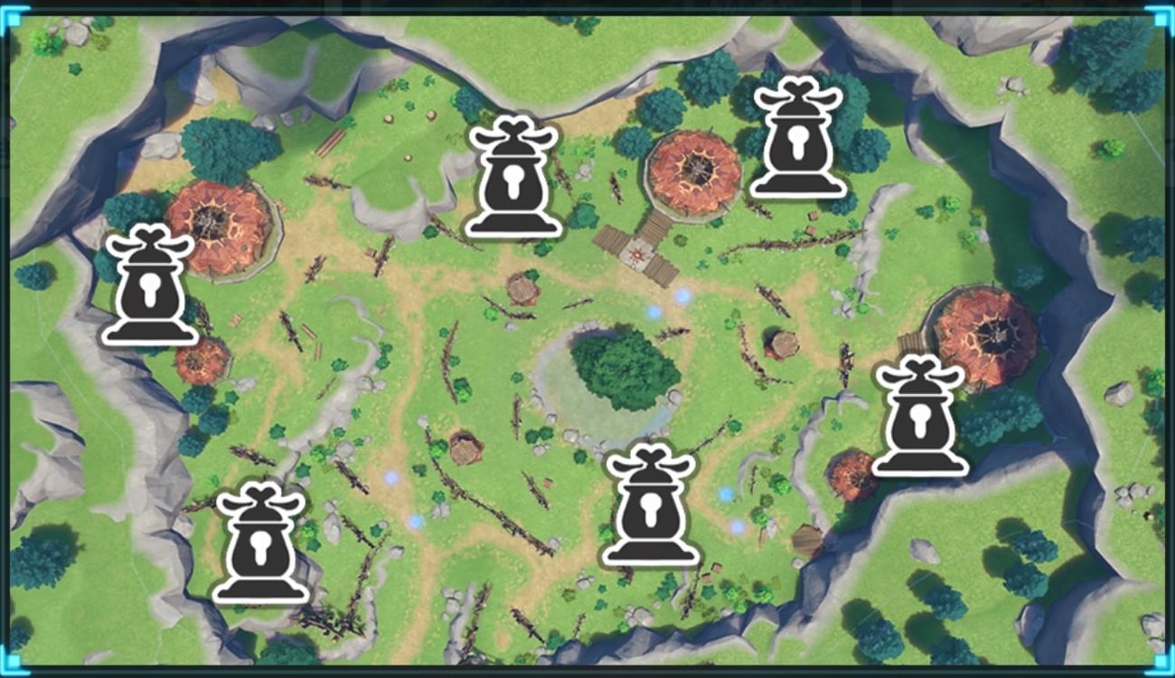 峡谷の行き来マップ