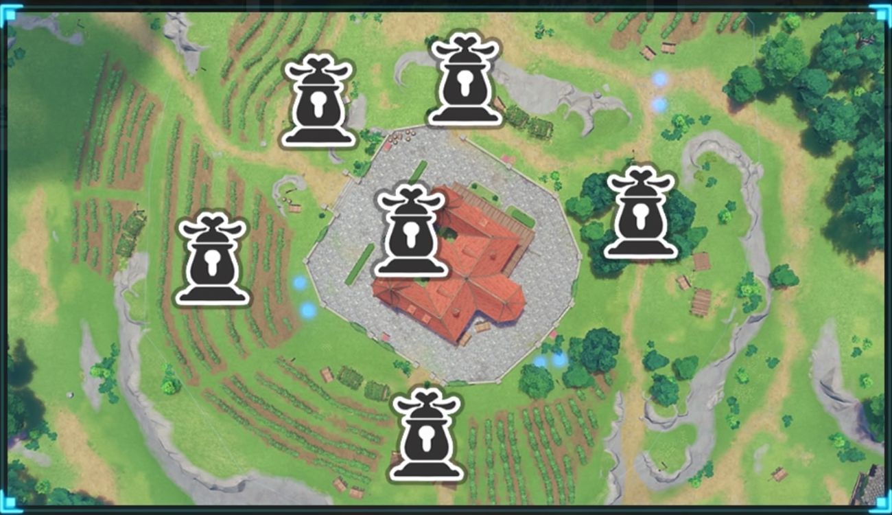 荘園の対峙マップ