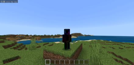 マイクラ自キャラ前向き