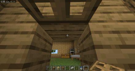 マイクラトラップドア入り口⑤