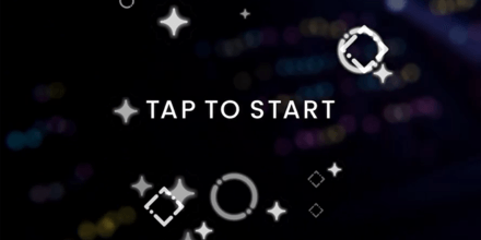 TAP TO STARTの画面