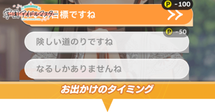 お出かけのタイミング