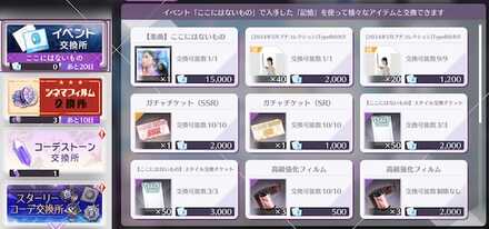 交換所で楽曲やスタイルを交換