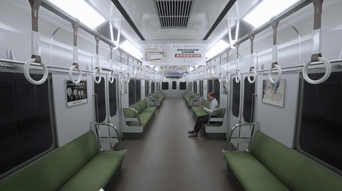 電車内の異変を見つける短編脱出ゲーム