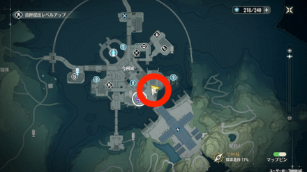 荒野からの帰還の場所マップ