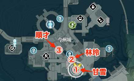 3人に話しかける