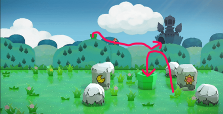 城にいくためのルート画像