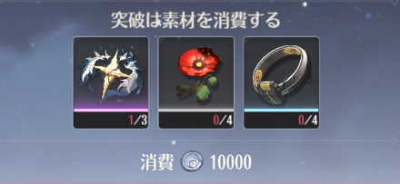 レベル上限突破素材