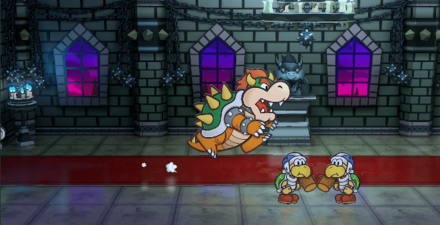 クッパが右に歩いている様子