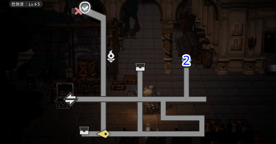 大劇場 -舞台裏-（ニューデルスタ大劇場） シンボルエネミー