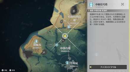 ファストトラベル画面