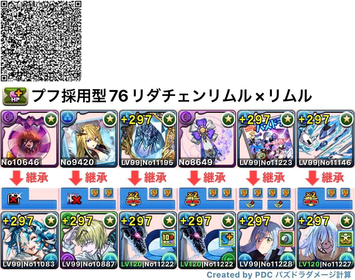 プフ採用型76リダチェンリムル×究極リムル