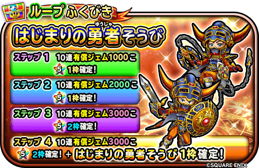 はじまりの勇者装備ガチャ