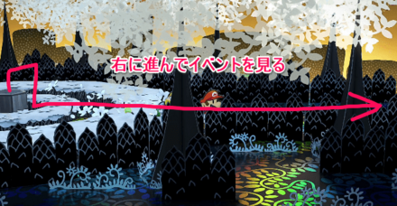 右に進むマリオ