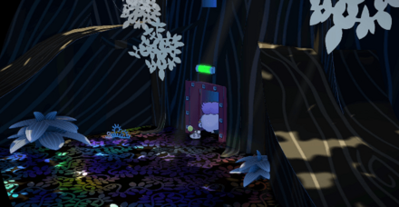 プニ族が扉を開ける