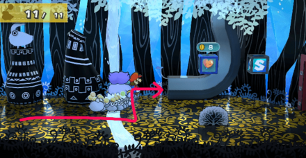 セーブボックスの近くにある土管