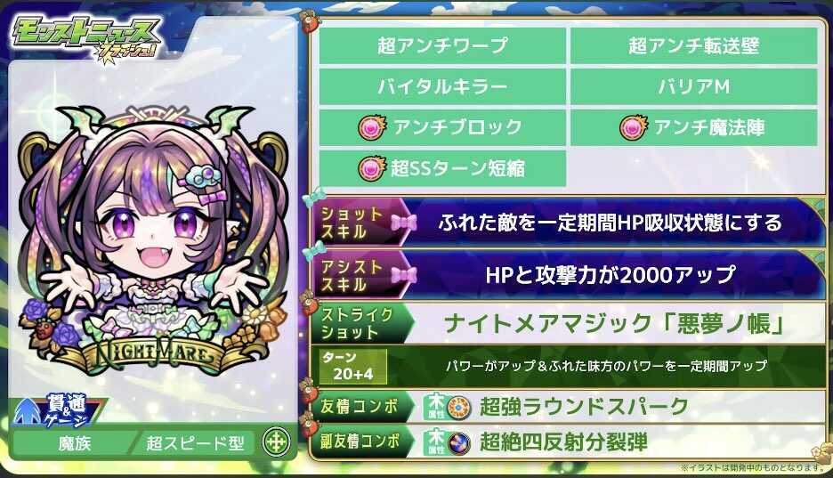 ナイトメア ステータス