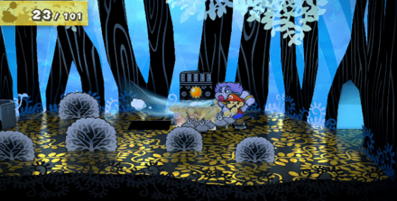 クラウダで風を起こしている場面