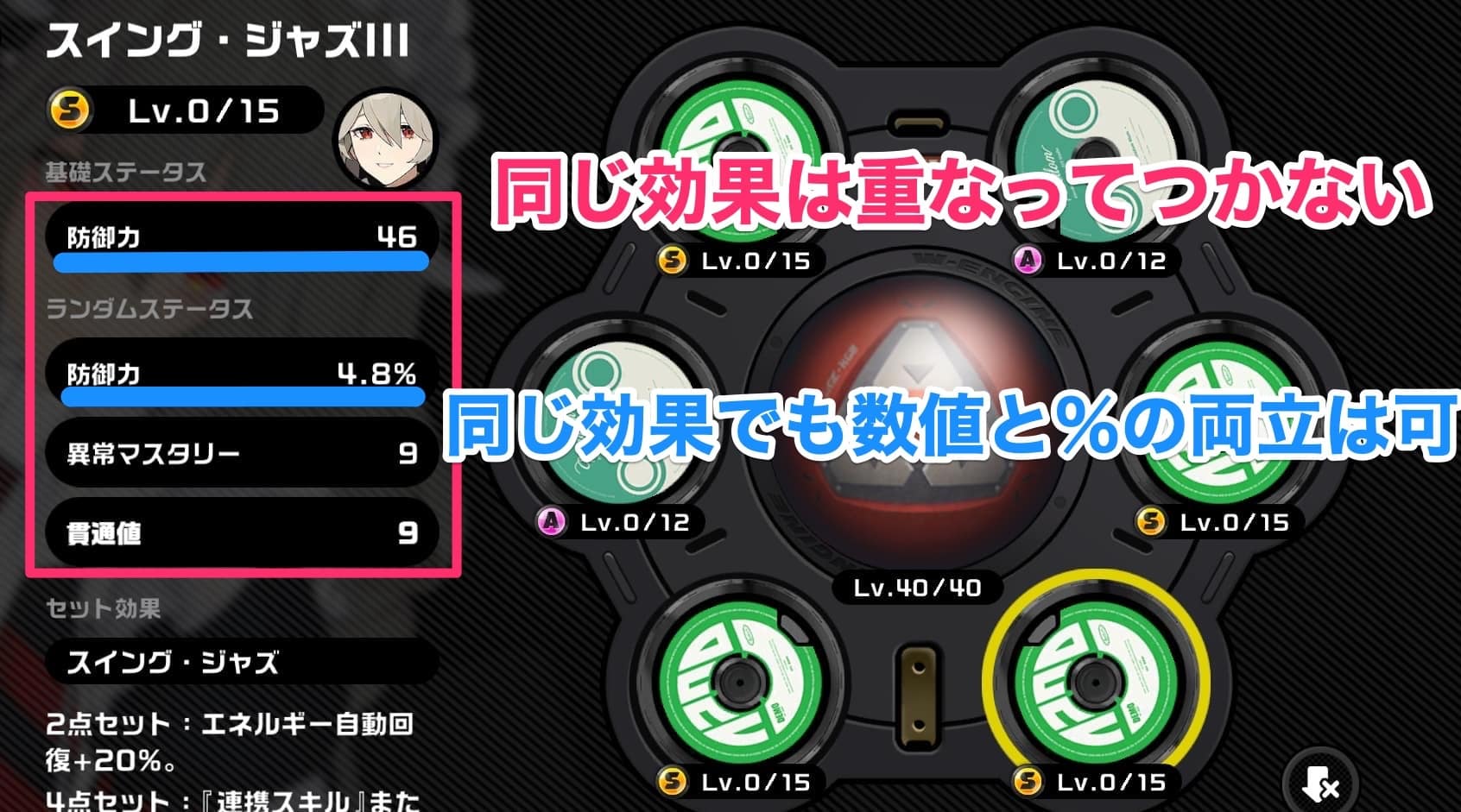 効果は重複しない