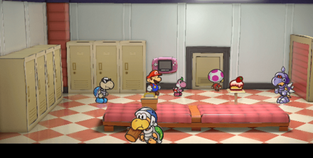 ピンク色のケーキ