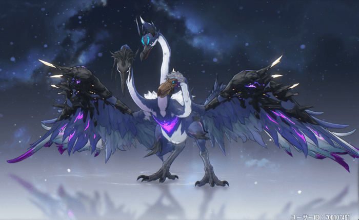 無常のサギ色違い