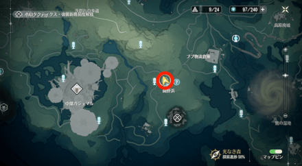 曲問クイズ・その二の場所マップ