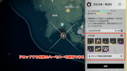 無音区で音骸を入手