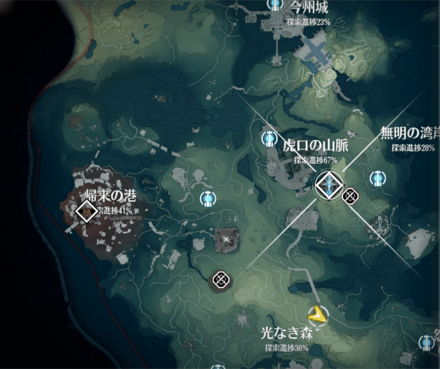 輝き蛍の軍勢の場所