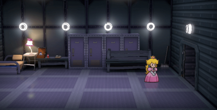 テックの元まで向かうピーチ