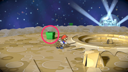 バレルで岩を壊す