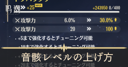 音骸レベル上げ