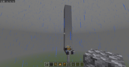 ガラスの上も周りと同じ高さまでブロックを積む