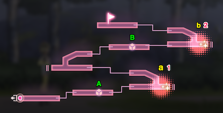 ダンジョン「霞ヶ浦　霧の森」のマップ