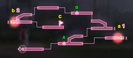 ダンジョン「霞ヶ浦　霧の森」のマップ