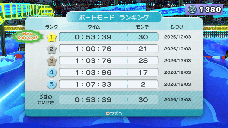 タイムを縮める動画