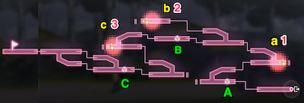 ダンジョン「霞ヶ浦　霧の森」のマップ