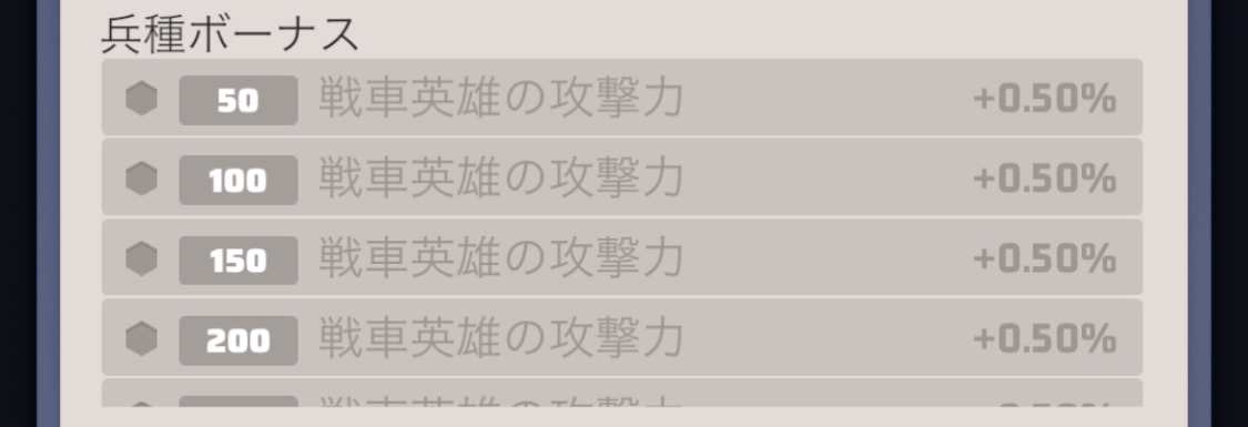 兵種ボーナス