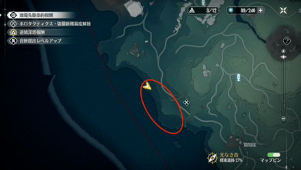 光なき森の西にある海沿い付近