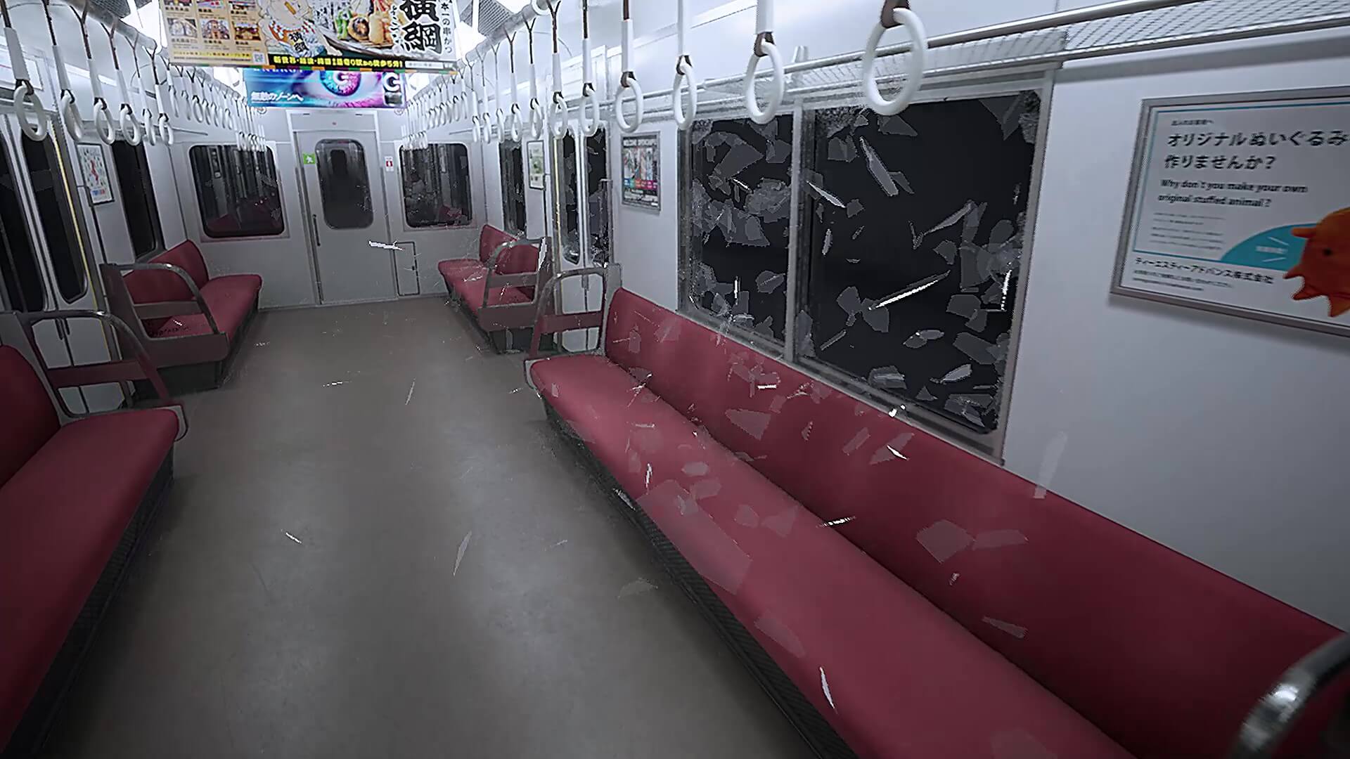 車両のガラスが割れる