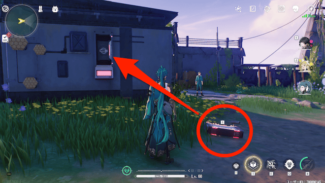 バッテリーを台座にはめる