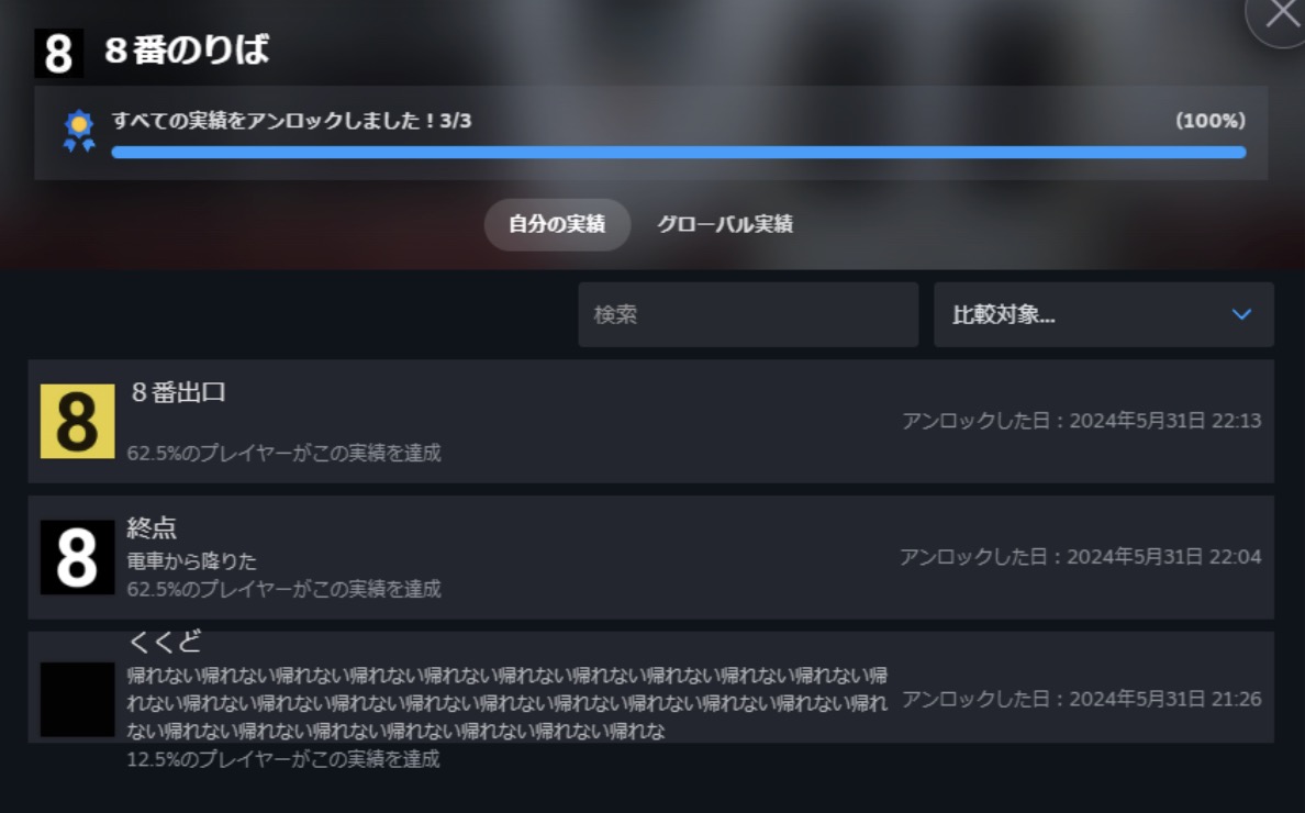実績の数は合計3つ